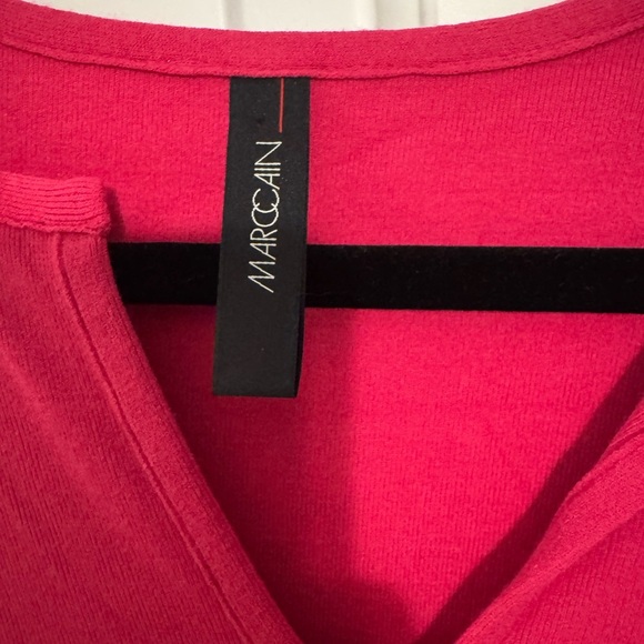 Marc Cain Pink Bodycon Belt Detail Dress - Picture 2 of 5